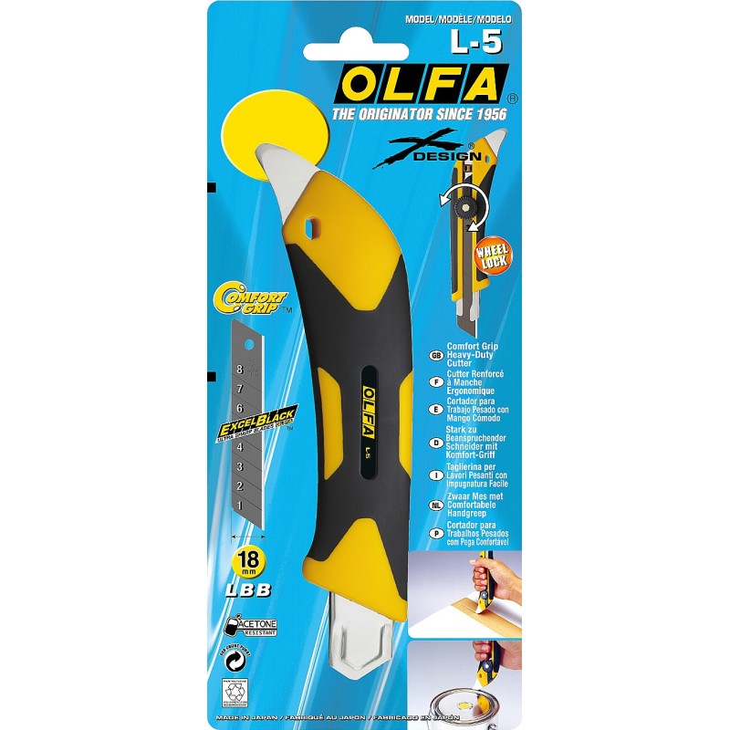 Трещоточный нож 18 мм OLFA OL-L-5