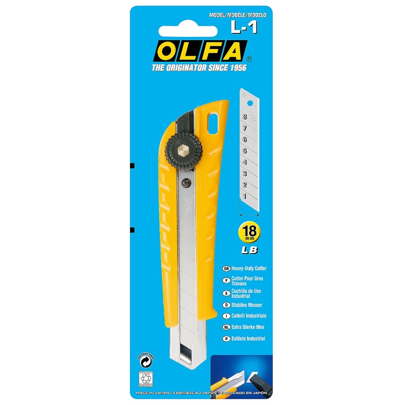 Нож 18 мм с выдвижным лезвием OLFA OL-L-1