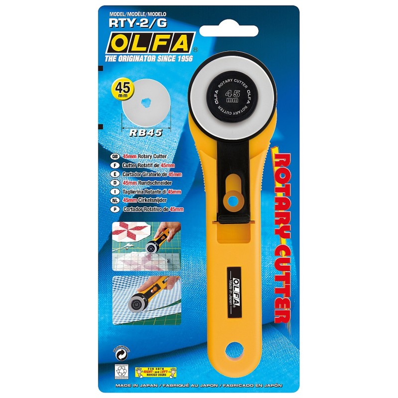 Нож 45 мм с круговым лезвием OLFA OL-RTY-2/G