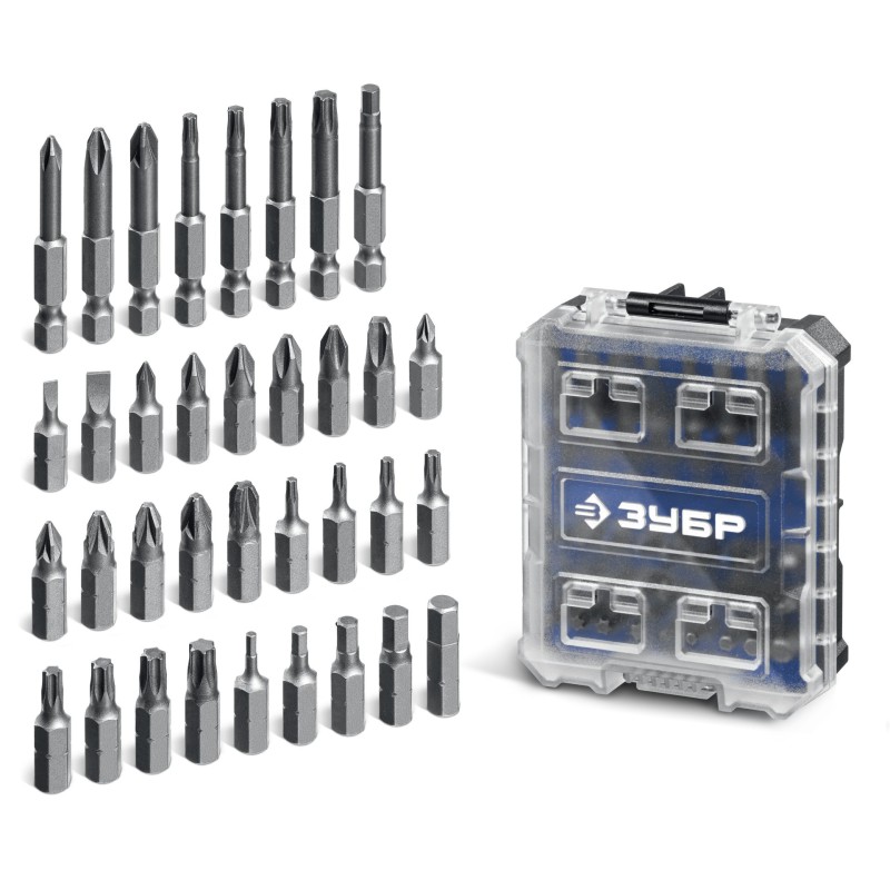 Набор бит Профи 35 предм., система стыковки Z-БОКС Зубр 26394-H35