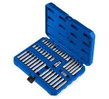 Набор специальных бит СБ-42, 42 шт (HEX, TX, SPLINE) хвостовик 10 мм под квадрат 1/2" Зубр 26551