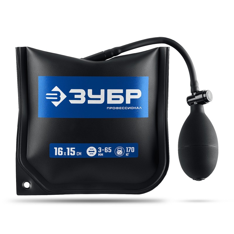 Универсальный пневмоклин/ монтажная подушка/ пневмодомкрат ПНЕВМОПОДУШКА 16х15 см, 170 кг Зубр 37556