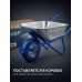 Строительная тачка одноколесная ПК-201, 110 л, 220 кг, полиуретановое колесо Зубр 39974
