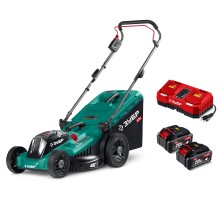 Аккумуляторная бесщеточная газонокосилка 40 В (2x20В), 460 мм, 2 АКБ LMS (4 Ач) Зубр ГКЛ-4046-42