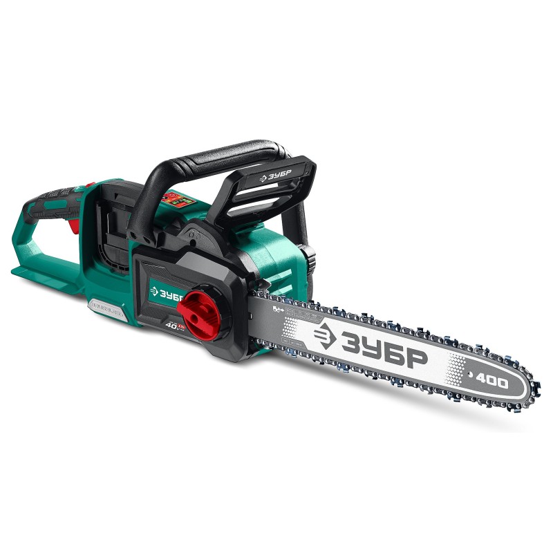 Аккумуляторная цепная пила 40 В, (2x20В), 400 мм шина, без АКБ (LMS) Зубр ПЦБ-4040