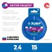 Леска для триммера 2.4 мм, 15 м витой квадрат Зубр 71030-2.4 Профессионал