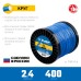 Леска для триммера КРУГ 2.4 мм  400 м  Зубр 71015-2.4