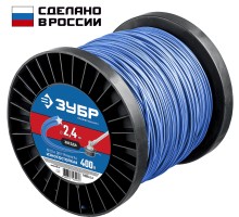 Леска для триммера Звезда 2.4 мм 400 м Зубр 71025-2.4