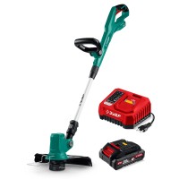 Аккумуляторный бесщеточный триммер 20 В, 310 мм, 1 АКБ LMS (2 Ач) Зубр ТАБ-2031-21