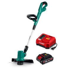 Аккумуляторный бесщеточный триммер 20 В, 310 мм, 1 АКБ LMS (2 Ач) Зубр ТАБ-2031-21