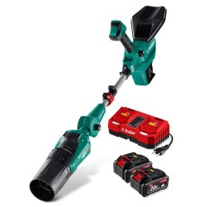 Аккумуляторная воздуходувка 40 В (2x20В), 1400 м3/ч, 2 АКБ LMS (4 Ач) Зубр ВА-1400-42