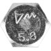 Болты DIN 933 с шестигранной головкой, коробка 5 кг, серия МАСТЕР Зубр 303080-05-010