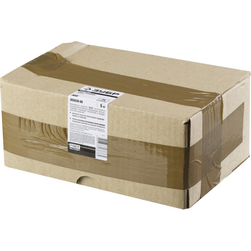 Гайки DIN 6923 с фланцем, коробка 5 кг, серия МАСТЕР Зубр 303630-04