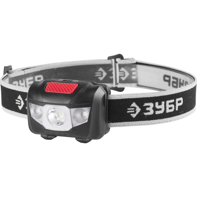 Фонарь налобный светодиодный, 1Вт+2LED ЗУБР 56436 серия МАСТЕР Фонарь налобный светодиодный, 1Вт+2LED ЗУБР 56436 серия МАСТЕР