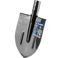 Штыковая лопата c ребрами жесткости ПРОФИ-5 ЛКО без черенка Зубр 39450