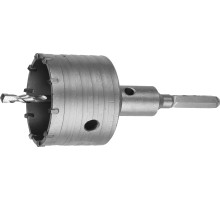 Коронка буровая кольцевая, с шестигранным хвостовиком, 80 мм Зубр 2917-80