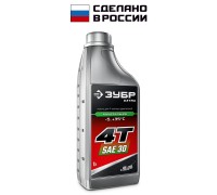 Масло минеральное для 4-тактных двигателей 4Т-30 EXTRA 1 л Зубр 70613-1