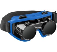 Очки для газовой сварки, затемнение 5 DIN, с откидным блоком Зубр 1109