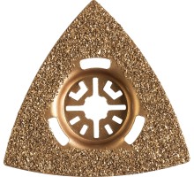 Насадка треугольная шлифовальная ШВТ-80 UniLock, 80 мм, OIS-хвост. Зубр 15563-80