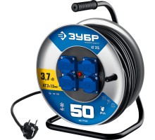 Профессиональный удлинитель на стальной катушке КГ 315 силовой Зубр 55080-20