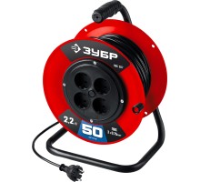 Удлинитель на пластиковой катушке ПВС 307 силовой Зубр 55083-50