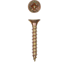 Саморезы СУ-Ж универсальные, желтый цинк, коробка, серия МАСТЕР Зубр 4-300392-30-040