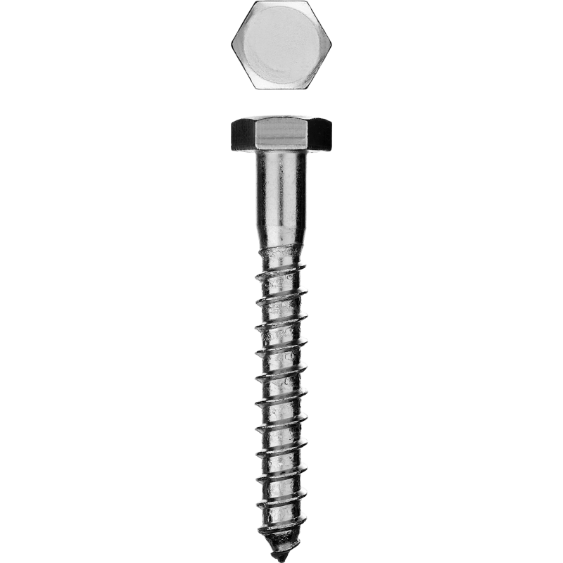 Шурупы ШДШ с шестигранной головкой (DIN 571), пакет Зубр 4-300456-12-100 Шурупы ШДШ с шестигранной головкой (DIN 571), пакет Зубр 4-300456-12-100