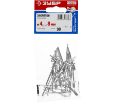 Заклепки алюминиевые, пакет, серия МАСТЕР Зубр 31300-40-08